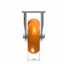 6"x2" USA-Rig Rigid Caster with MAX-Efficiency Orange Wheel