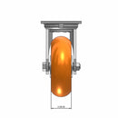 6"x2" USA-Rig 7.5" High Swivel Caster with MAX-Efficiency Orange Wheel