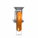 8"x2" USA-Rig Side Locking Caster with MAX-Efficiency Orange Wheel