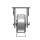 Top dimensioned CAD view of an Albion Casters 4" x 2" wide wheel Rigid caster with 4" x 4-1/2" top plate, without a brake, CA - Cast Iron wheel and 800 lb. capacity part