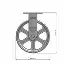 8"x2" USA-Rig Rigid Caster with Heavy-Duty Cast Iron Wheel