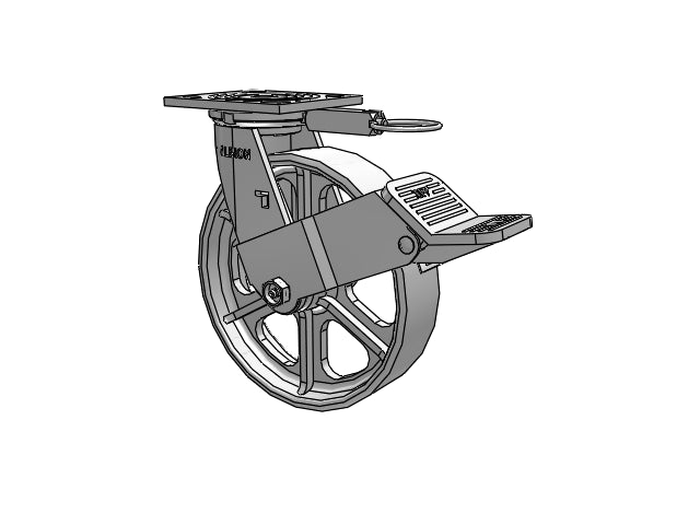 16CA08201SFBEL Albion Swivel Caster