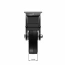 8"x2" USA-Rig Top Total Lock Caster with Black Rubber-on-Iron Wheel