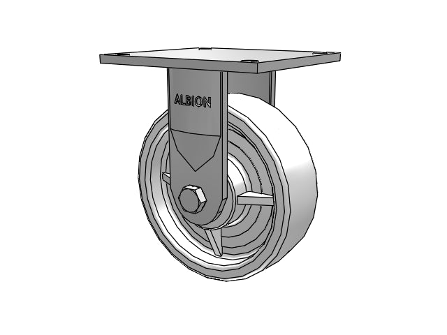 16NW06201RD Albion Rigid Caster