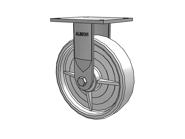 16NW08201RD Albion Rigid Caster