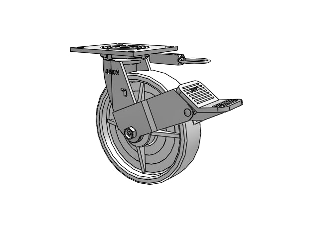 16NW08201SDFBEL Albion Swivel Caster