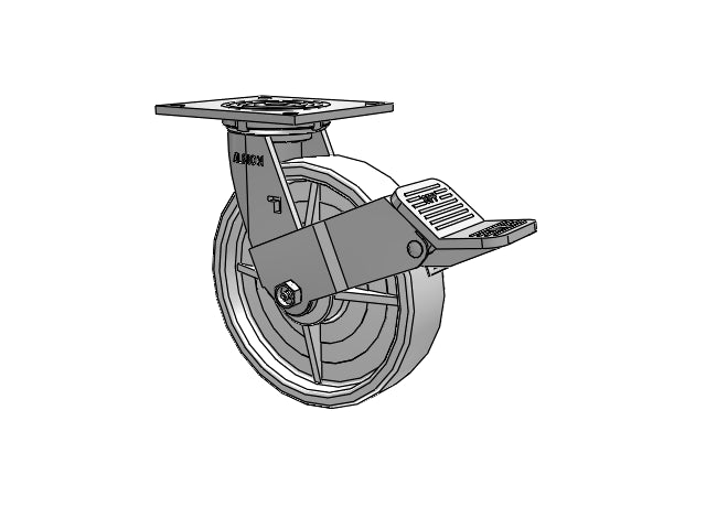 16NW08201SDFBE Albion Swivel Caster
