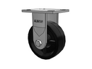 USA-Rig 5"x2" Polypropylene Wheel Rigid Caster with 4"x4.5" Plate