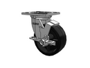 USA-Rig 5"x2" Polypropylene Wheel Side-Lock Caster with 4"x4.5" Plate