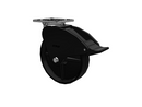 USA-Rig 8"x2" Polypropylene Wheel Caster with Top Total Lock and 4"x4.5" Plate