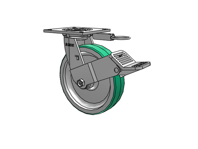 16PD08201SDFBEL Albion Swivel Caster