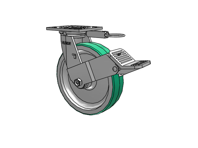 16PD08201SFBEL Albion Swivel Caster