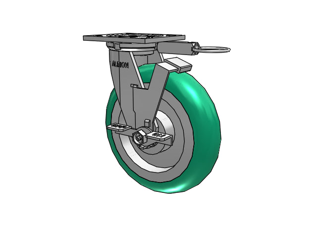 16PM08228SFBAL Albion Swivel Caster