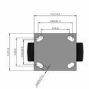 6"x2" USA-Rig 7.5" High Rigid Caster Reinforced Polypropylene Wheel