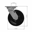 6"x2" USA-Rig Swivel Caster with Reinforced Polypropylene Wheel