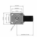 8"x2" USA-Rig Swivel Caster with Reinforced Polypropylene Wheel