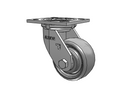 USA 4"x2" Solid Elastomer Wheel Caster with 4"x4.5" Plate
