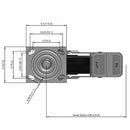 8"x2" USA-Made Top Locking Caster with Phenolic Wheel