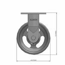 6"x2" USA-Rig 7.5" High Rigid Caster with V-Groove Cast Iron Wheel