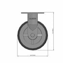 6"x2" USA-Rig 7.5" High Rigid Caster Floor Protective TPU Wheel