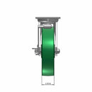 8"x2" USA-Rig Side Locking Caster with Solid Blue Polyurethane Wheel