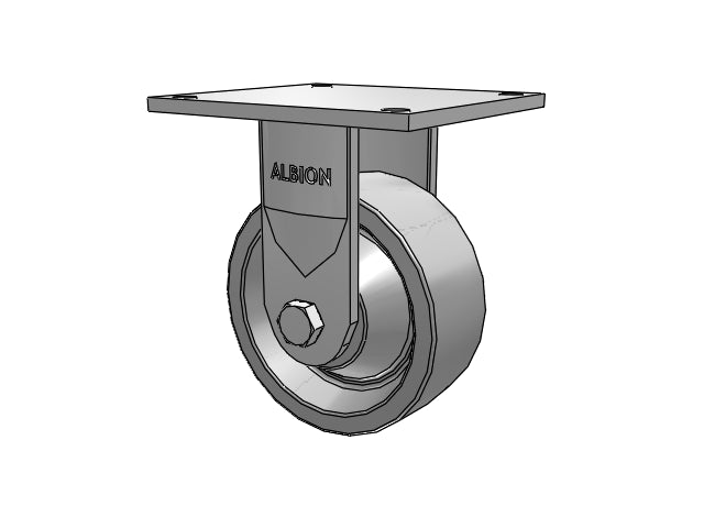 16XP05201RD Albion Rigid Caster