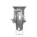 6"x2" USA-Made Side Locking Caster with Performance-Rubber Donut Wheel