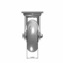 6"x2" USA-Made 7.5" High Swivel Performance-Rubber Donut Wheel Caster