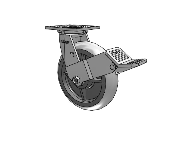 16XR08228SFBE Albion Swivel Caster