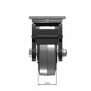 5"x2" USA Total Lock Performance-Rubber Ball Bearing Wheel Caster