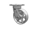 Value Kingpinless 6"x2" Cast Iron Wheel Caster with 4"x4.5" Plate