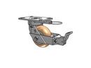 18PM05228SPATKFBBL80A Albion Swivel Caster