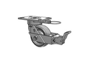 18SE05228SPATKFBBL Albion Swivel Caster