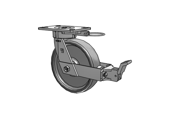 18SE08228SPATKFBBL Albion Swivel Caster