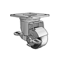 2.02256.53 MTG35 BRK1 FSI Colson Swivel Caster