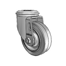 3.5"x1.25" Performa Delrin Bearing Caster with 1/2" Hollow Rivet