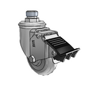 2.03253.561 BRK5 FSI Colson Swivel Caster