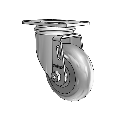 3.5"x1.3125" Performa Ball Bearing Caster with 2.5"x3.625" Plate