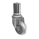 3.5"x1.3125" Performa Ball Bearing Caster with 1-5/8" to 1-11/16" Inside Dia. Round Tubing Expanding Adapter (MTG47)