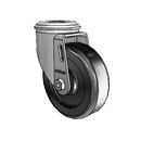 4"x1.25" Polyolefin Ball Bearing Caster with 1/2" Hollow Rivet