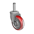 4"x1.25" HI-TECH Delrin Bearing Caster with 7/16"x1-1/2" Grip Ring
