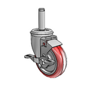 4"x1.25" HI-TECH Ball Bearing Side-Lock Caster with 7/16"x1-1/2" Grip Ring