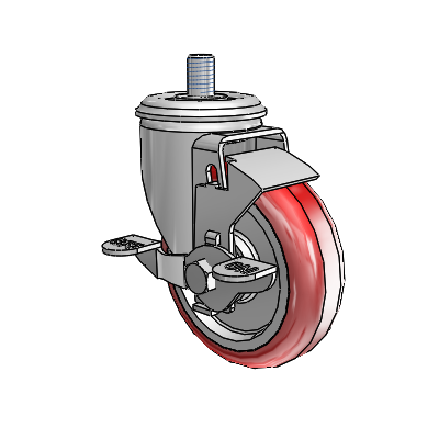 2.04254.91 MTG10 BRK1 FSI Colson Swivel Caster