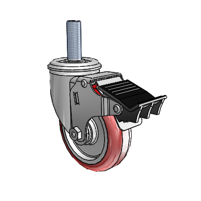 2.04254.91 MTG14 BRK5 Colson Swivel Caster