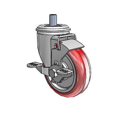 2.04254.95 MTG12 BRK1 FSI Colson Swivel Caster