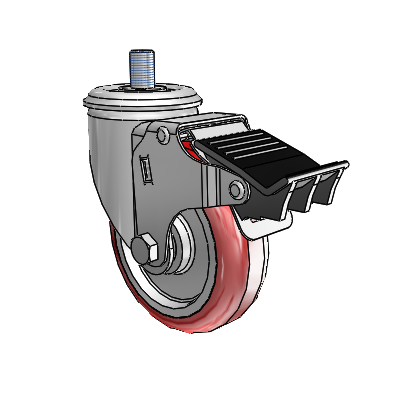 2.04254.95 MTG12 BRK5 FSI Colson Swivel Caster
