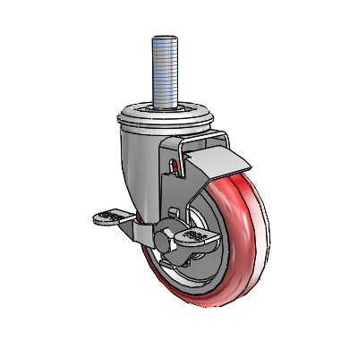 2.04254.95 MTG13 BRK1 FSI Colson Swivel Caster