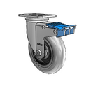 5"x1.3125" Conductive Performa Direction Lock Caster with 2.5"x3.625" Plate