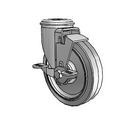 5"x1.25" Performa Ball Bearing Side-Lock Caster with 1/2" Hollow Rivet
