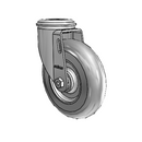 5"x1.3125" Performa Delrin Bearing Caster with 1/2" Hollow Rivet